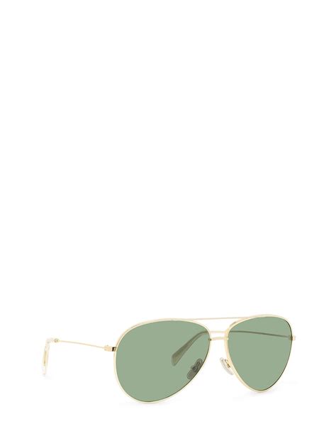 celine joan cl|CELINE Aviator Sunglasses CL 40062U Gold .